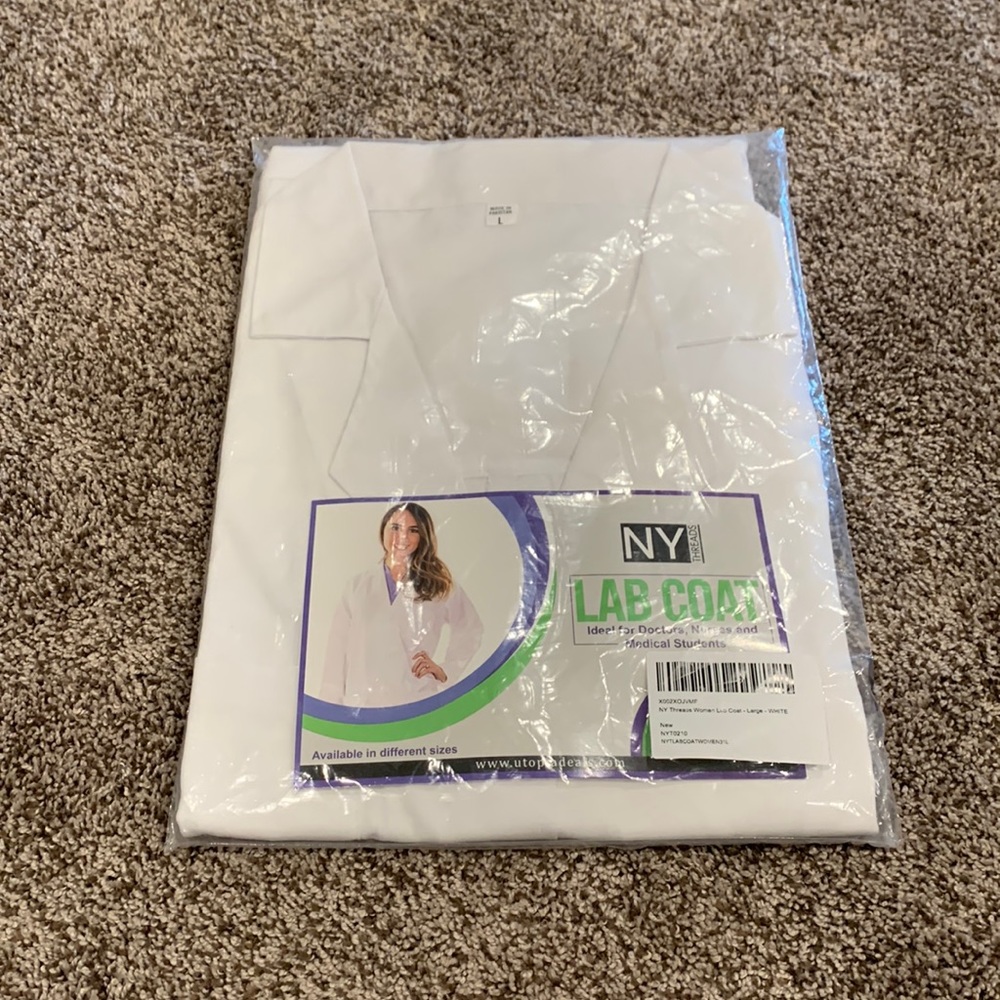 Lab coat- NIB, sz large